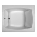 Reliance Baths Reliance Baths R6048ERXS-B Rectangular 59 x 48 in. Soaking Bathtub With End Drain; Biscuit Finish R6048ERXS-B